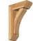 Ekena Millwork Thorton Slat Rough Sawn Bracket w/ Offset Brace, Western Red Cedar, 6"W x 16"D x 24"H BKT0604X16X24THR06RWR - alternate 1